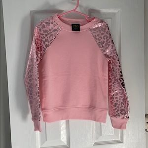 Pink leopard sweatshirt